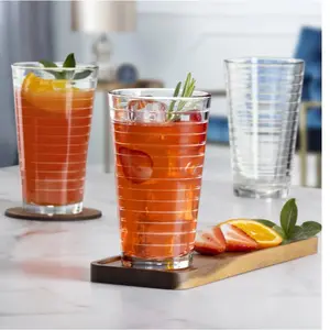 Gallant Drinking Glasses Set of 8 - 16.2 oz Capacity - Drinkware Classic Stylish