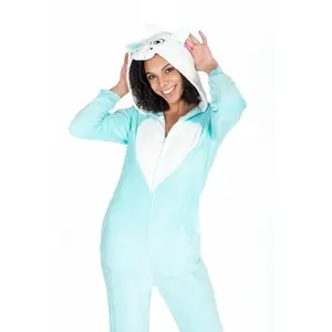 Light Blue Unicorn Onesie Pajamas