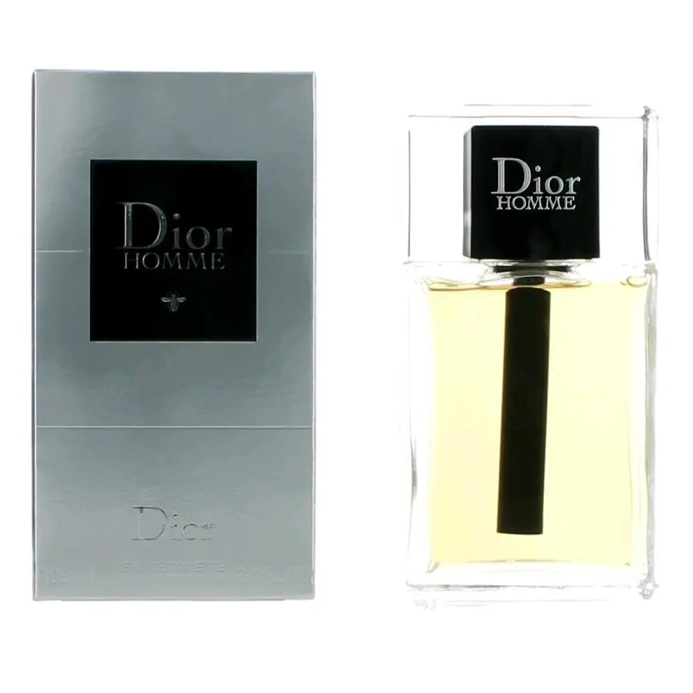 Dior Homme Long-Lasting Eau de Toilette Spray, Authentic Cologne Fragrance for Men, 3.4 oz / 100 ml, Authentic Guarantee, Daily Wear Cologne, Dreamy Floral Musk