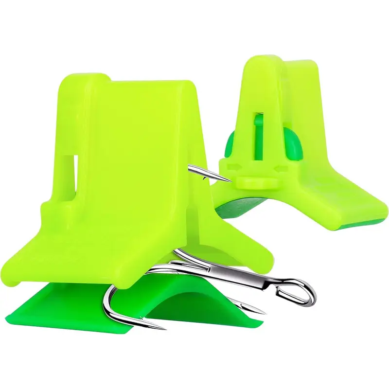 RUNCL Treble Hook Covers, Fishing Tackle Protectors with Corrosion Protection, Tangle-Free Storage Hook Caps for Hard Baits & Fishing Lures, 1-Handed Operation to Organize Tackle Box