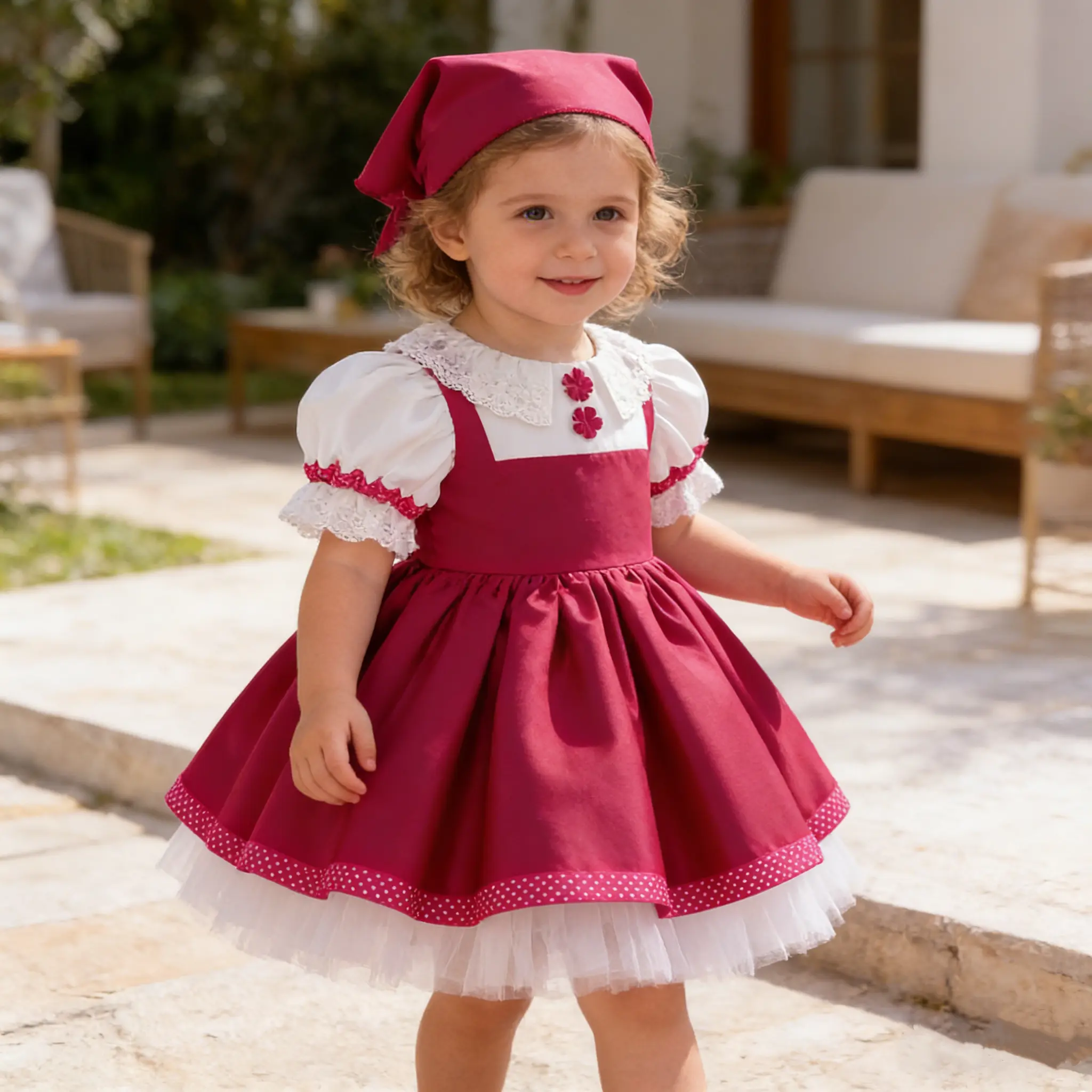 Baby Girls' Formal Dress - Elegant, Stylish - 45cm, 100cm/18-24m, 110cm/2-3y, 12-18 Months - Ideal for Birthday Parties, Weddings, Evening Events