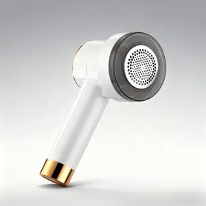 Fabric shaver with lint remover, featuring LED display, upgraded with 3 stainless steel blades, 120ML capacity, portable fabric shaver for clothes, furniture, sweaters, curtains (white)