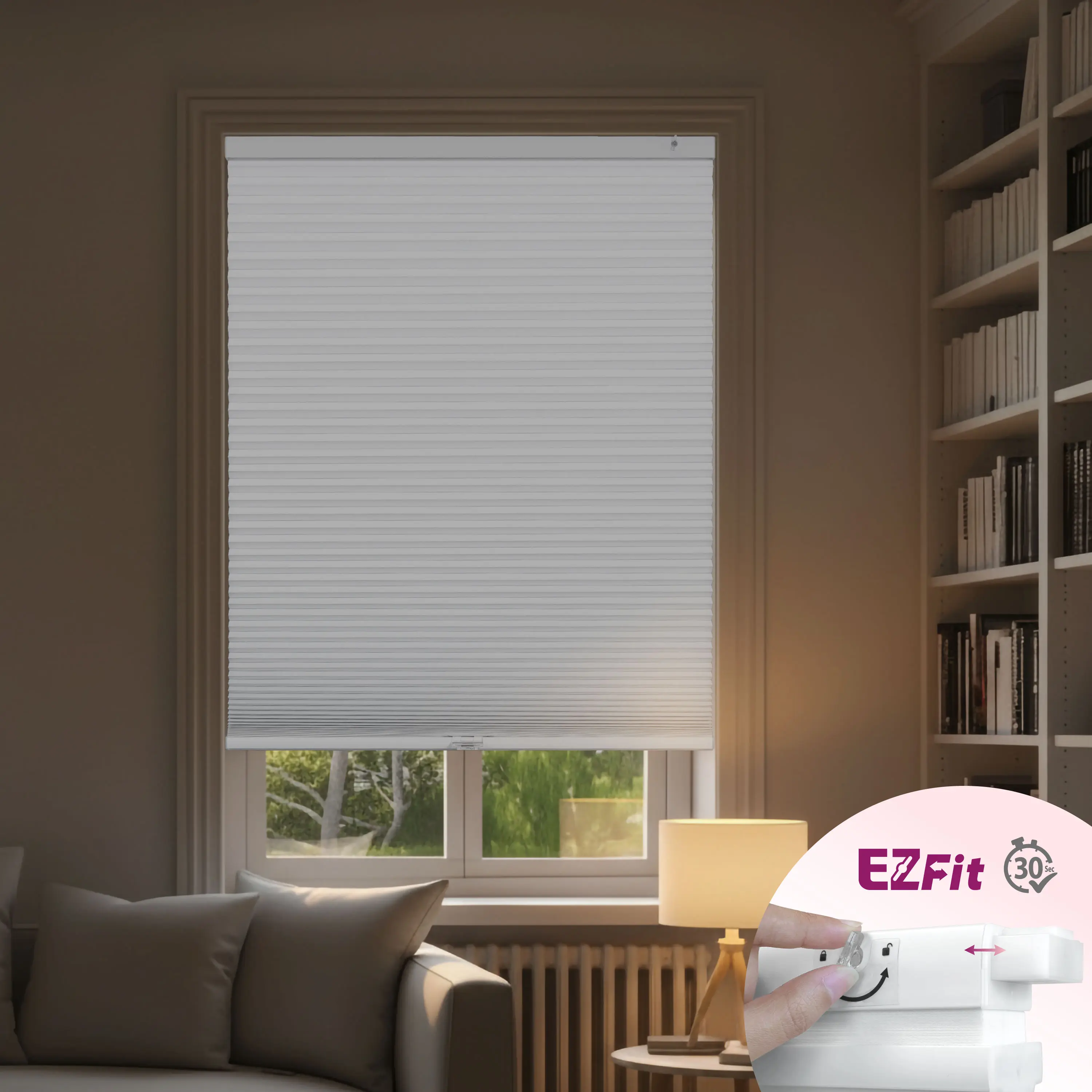 EZ Fit 1.5" Blackout Cellular Shade