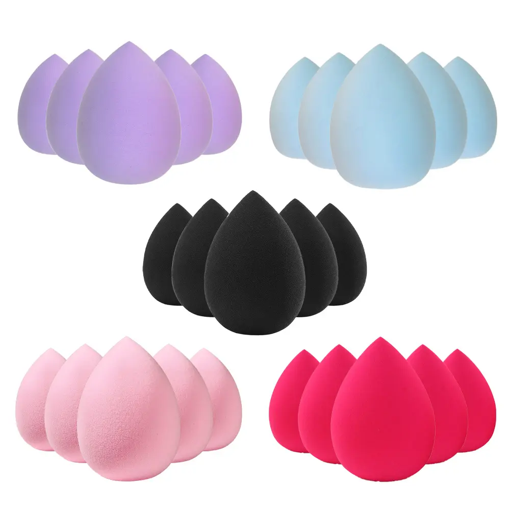5/10pcs makeup sponges Beauty Blenders Professional blender sponge Ultra soft concealer sponge Blending Beauty Sponge Face makeup tools for foundation, powder, BB Cream(water-drop design) Facial Sponges Beauty Products Cosmetics Makeup Tools