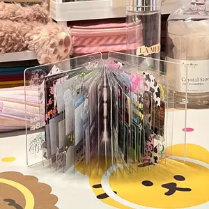 Transparent Acrylic Cover 20 Pages PVC Sleeves DIY Scrapbook - Unique Memory Keeping Photo Album Binder - Perfect Gift for Teens & Adults on Birthday, Anniversary, Valentine's Day, Christmas, Mother's Day, Father's Day, Teacher's Day Decor  curtain wall a