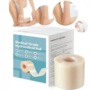 Hydrocolloid Roll for Pimple Patches,Hydrocolloid Bandages with Self-Adhesive, Cut-to-Size , Ultra Absorbent, Waterproof  for Acne Tape,Absorb Gunk, Protect Picking & Support Healing,Ideal for All Acne Sizes & Skin Types Wound Care（5cm*150cm）