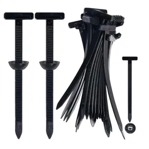 120Pcs Nylon Universal Cable Tie Buckle, Heavy Duty Self-Locking Nylon Zip Ties Holder, Multipurpose Plastic Cable Ties Tool for Car Daily Repair