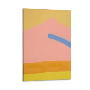 Etel Adnan Poster Untitled Canvas Famous Paintings,Decorative Picture Prints Modern Decor (4) Poster Canvas Wall Art For Bedroom Decor Bar Office Room Decor Gift
