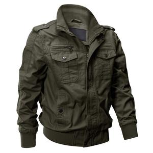 Cotrasen Men's Cotton Jacket Full Zip Lightweight Cargo Work Casual Jacket Outwear Coat Menswear Tops Underwear Human Long Sleeve Beige Plain