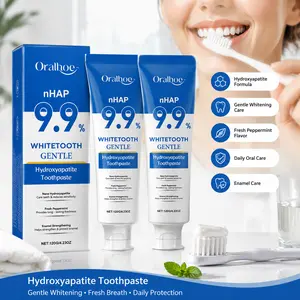 9.9% nHAP Hydroxyapatite Toothpaste, Mint Whitening Toothpaste for Enamel Care, Fresh Breath & Daily Oral Care, 120g