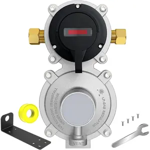 Upgrade RV  2-Stage Auto Changeover LP  Gas Regulator with Valve Support Features Auto  Over from Empty to Full  Tank Dual  Tank Regulator for RV   Camper