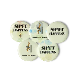 Sh*ft Happens (Set of Pin Buttons/Rest)
