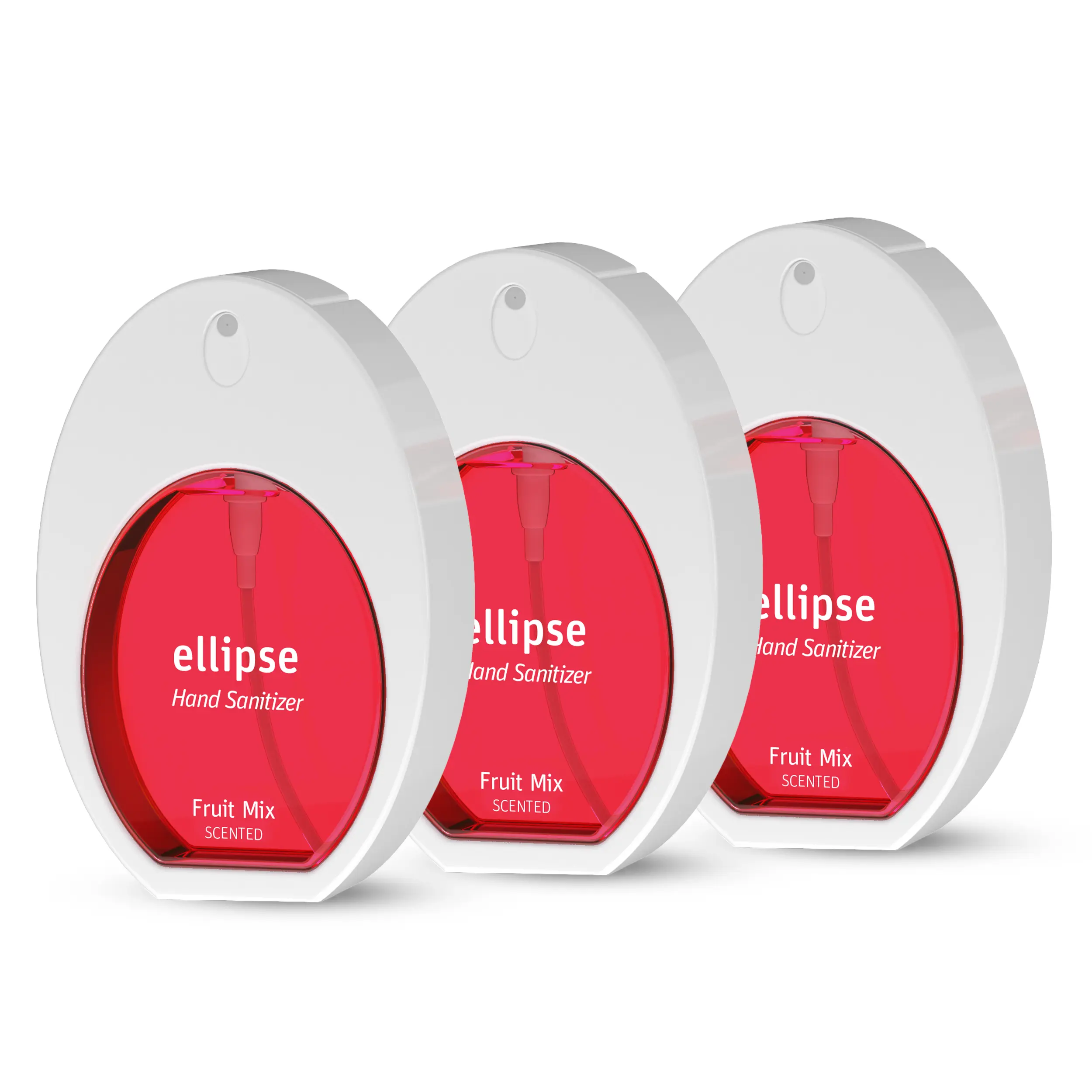 ellipse Hand Sanitizer Mist Spray with 70% Ethyl Alcohol, Quick-Dry Liquid Formula, Natural Fruit Scents, 1.28 Fl Oz Travel Size, 3 Pack, Multi Pack