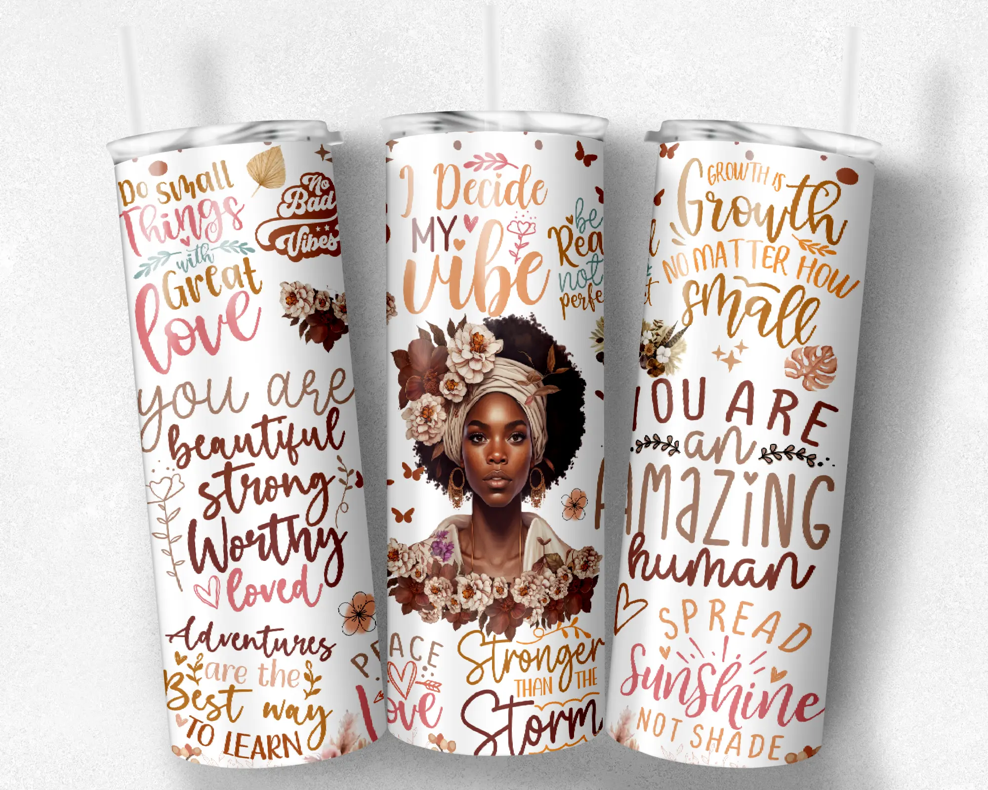 20oz tumbler I decide my vibe Black Girl Magic, affirmations tumbler tumbler  cups Bottle Drinkware tumblr