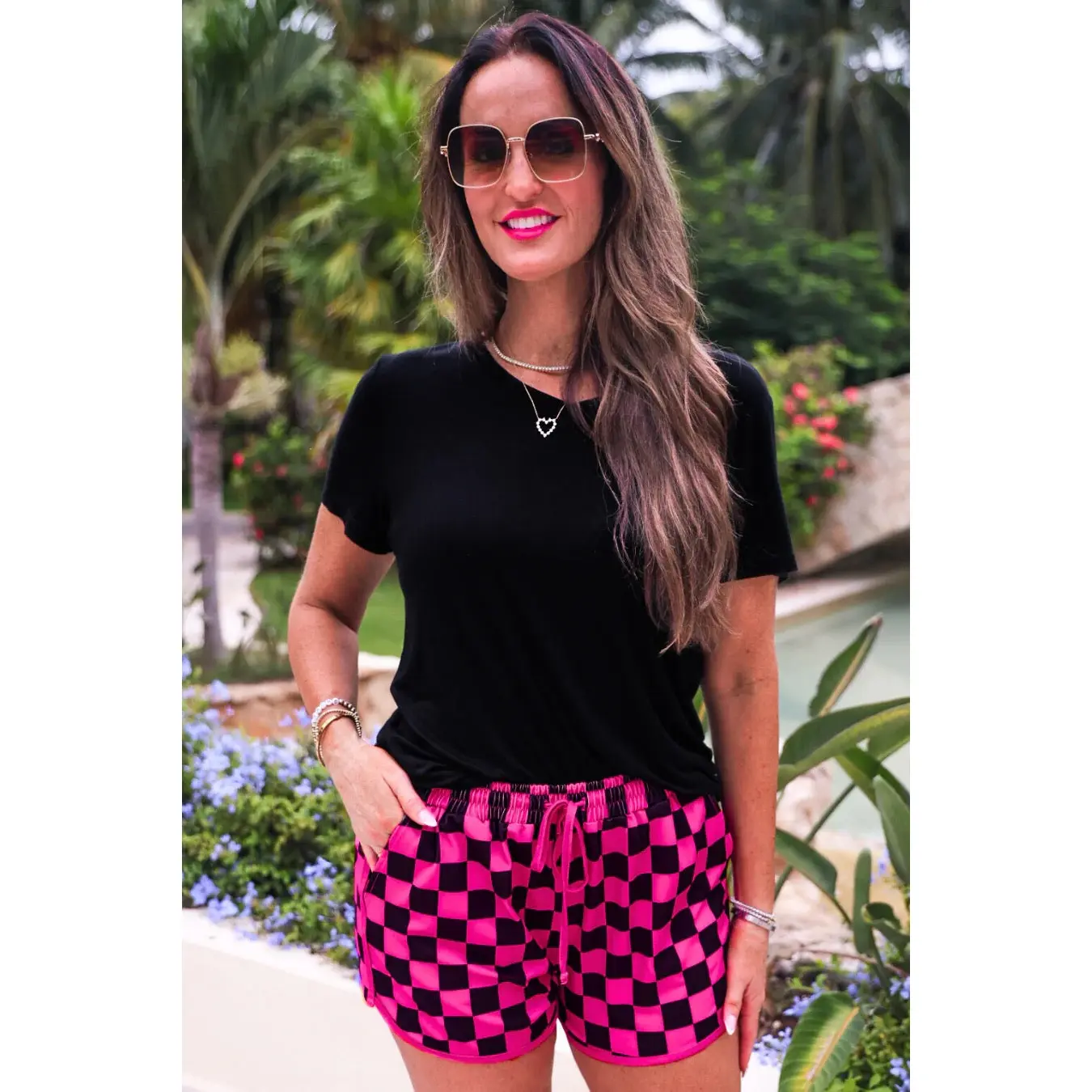 Pink jersy and shorts - TikTok Shop