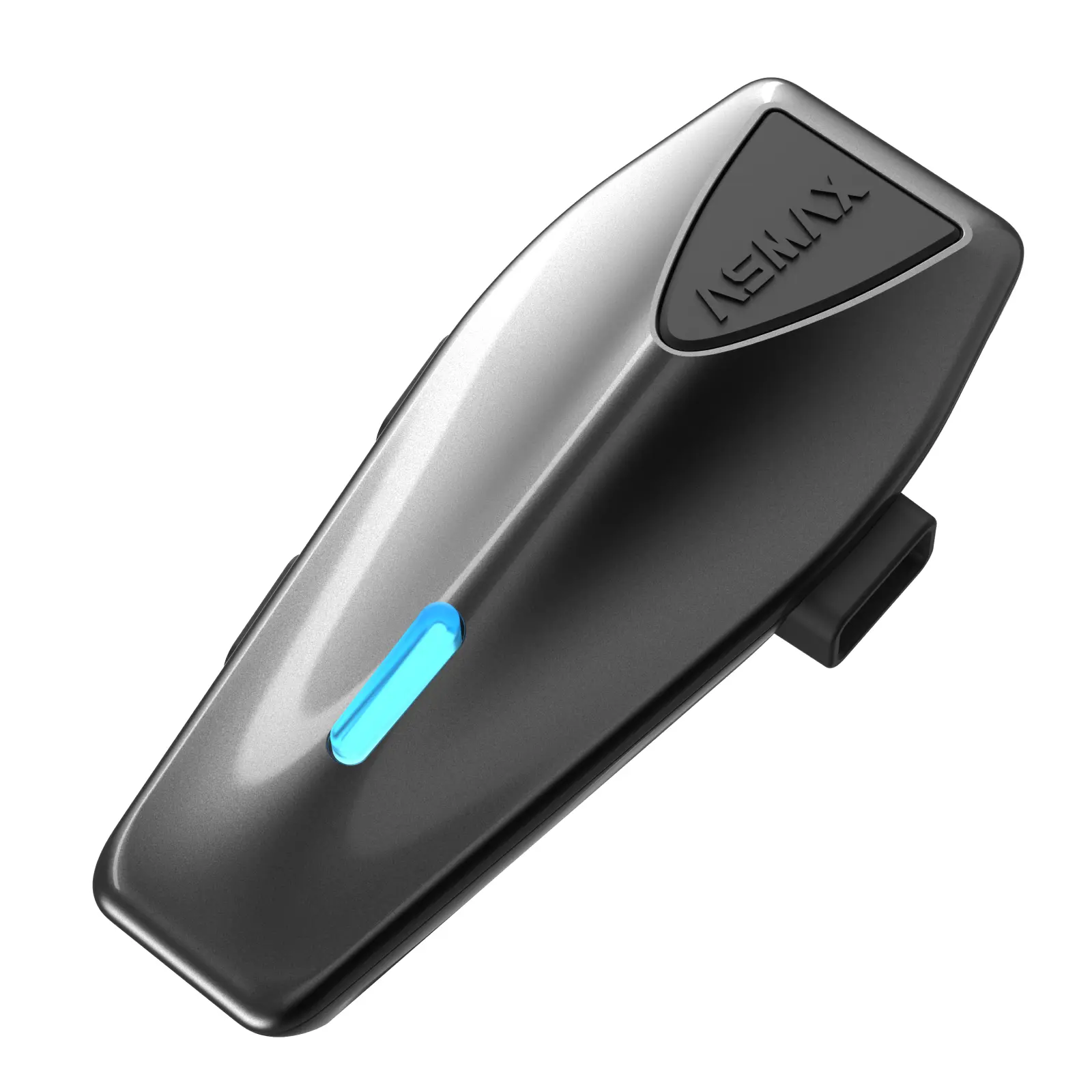 ASMAX S1 Motorcycle Bluetooth Headset - Smart Voice Control, Mesh Helmet Communication System, Noise Cancellation, Waterproof, FM Radio, FOTA Update, EQ Modes, 8-Rider Intercom for ATV