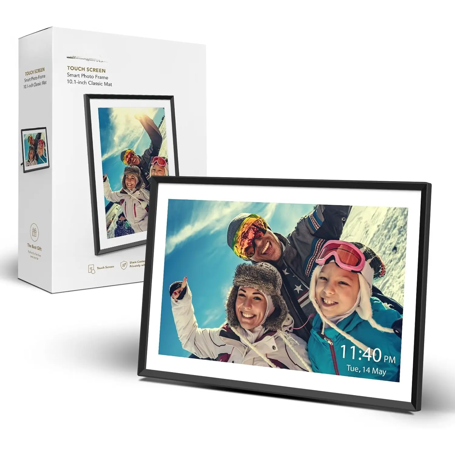 Digital Picture Frame  by Nixplay 10.1", Share Photos/Videos via Nixplay App or Email, WiFi Digital Photo Frame with Easy Setup, Support Alexa, Free Cloud Storage, Auto Rotate, Gifts for Mom
