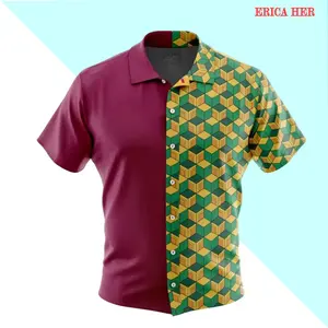 Giyu Tomioka Demon Slayer Button Up Hawaiian Shirt