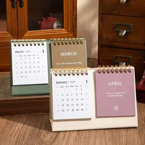 2026 Dual-Row Inspirational Quote Calendar, Desk Office Organizer, Personal Gift & Holiday Present,Motivational Planner Notebook, Productivity Planner