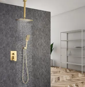 12" Wall Mount Complete Shower System with Rough-in Valve RX97205-12