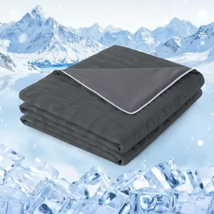 Cooling Blanket  Size - Summer Cooling Blanket for Hot Sleeper, Double-Sided Design Cold Blanket Thin Lightweight Breathable for Night  Bed Couch Sofa - Grey, 60"x80"