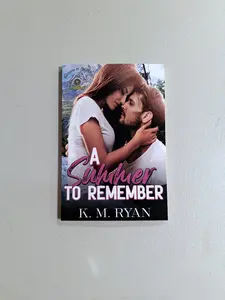 A Summer to Remember in paperback by K. M. Ryan, Soft Cover, Regular Edition, Signed paperback book contemporary romance