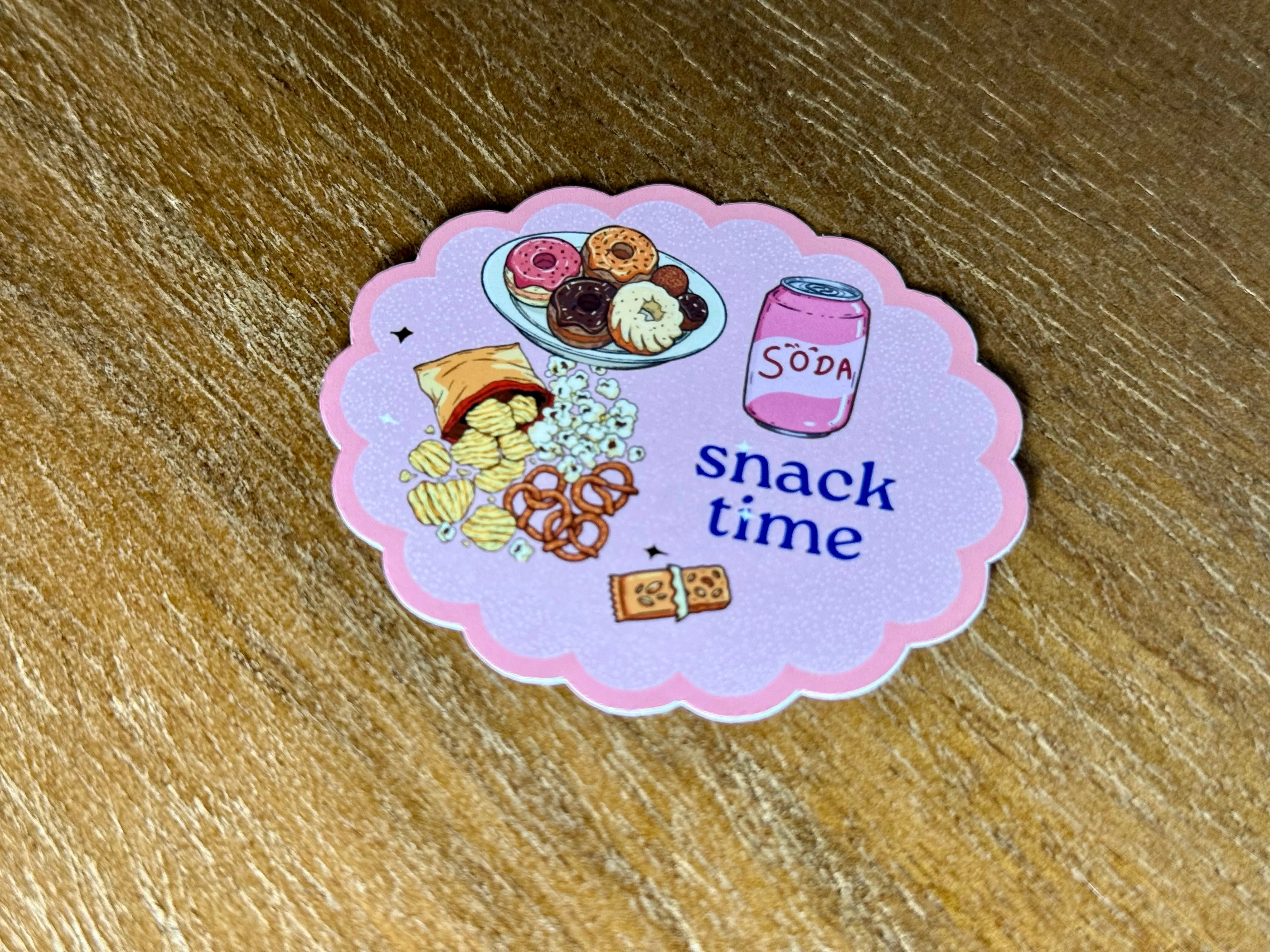 Snack Time Sticker | Cute Foodie Sticker