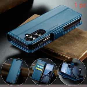 For Samsung Galaxy Z Fold 7/6/5 Case, Rfid Shielded Wallet Cover, Durable Stand Magnetic Closure, Shockproof Phone Protector, Unisex Design