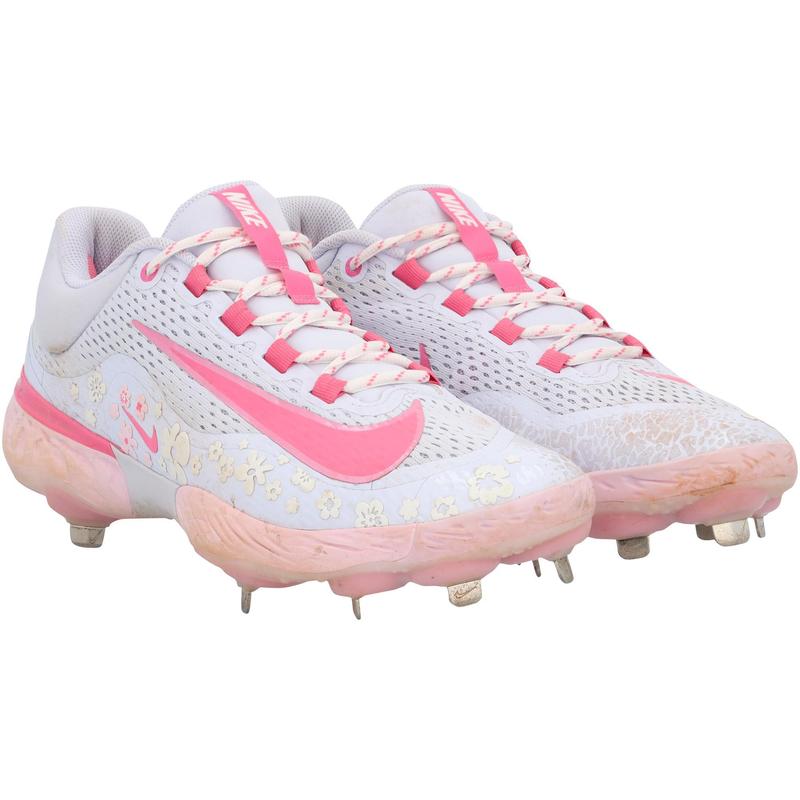 Adley Rutschman Baltimore Orioles Game-Used Pink Nike Cleats vs. Los Angeles Angels on May 11, 2025