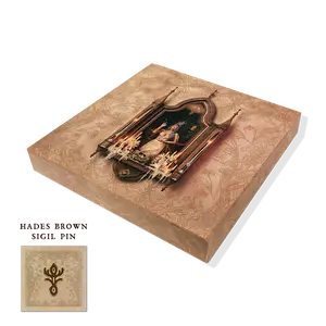Hades Brown Sigil Enamel Pin + CD Box Set