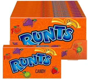 Wonka Runts Hard, Fruity Candy, 5 Ounce Theater Candy Box
