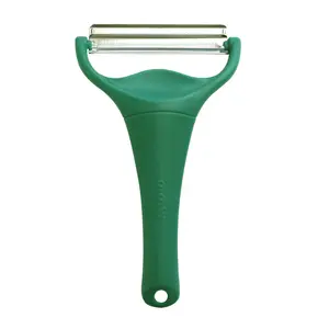 Cabbage Peeler and Shredder with Non-Slip Handle, Julienne, 2 Sharp Blades for Vegetable Peeling, Kitchen, Dark Green