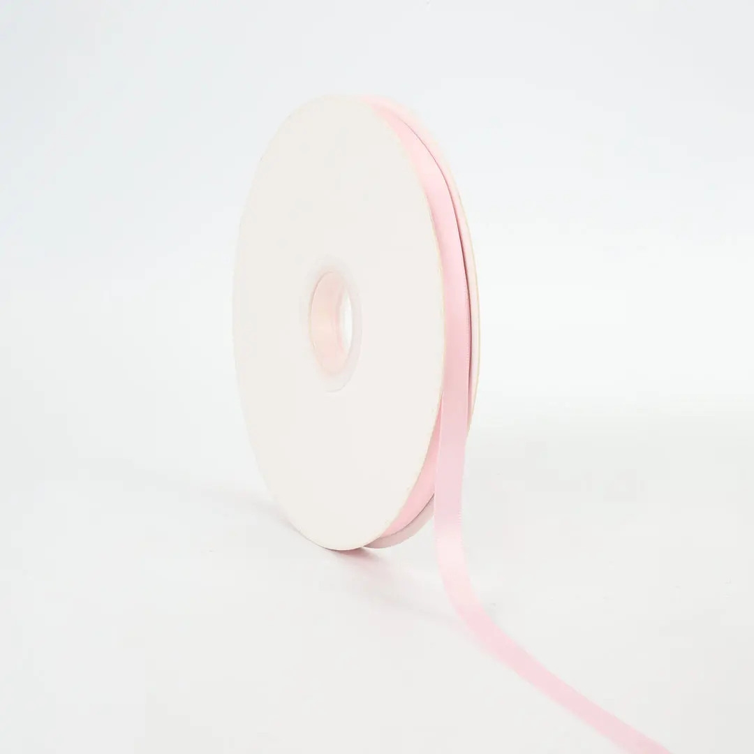 Lt Pink Solid color Double Face Satin Ribbon Gift wrapping Satin Craft Fabric Ribbon for Gift Wrapping, Floral Bouquets, Wedding Party Decoration, craft ribbon