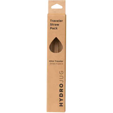 HydroJug 40 oz Ease2o, Traveler, or Sport Replacement Straws, 4 Pack BPA-Free Reusable Straws