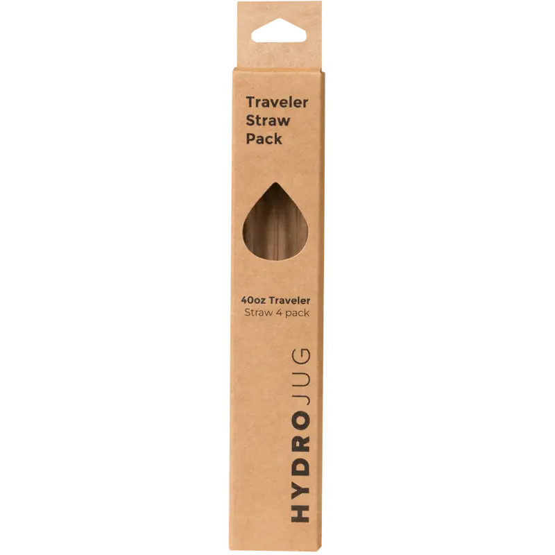 HydroJug 40 oz Ease2o, Traveler, or Sport Replacement Straws, 4 Pack BPA-Free Reusable Straws