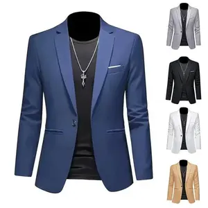 Men's Fashion Lightweight Casual Business Suit Autumn New Slim Fit Non-Suit Jacket Style Men's Clothing