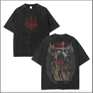 Vibe Street valentine shirts Elden Ring Mohg Lord of Blood Unisex Acid Washed Lightweight Cotton T-Shirt, Gift For Game Fan, Streetwear Comfort Fabric Casual Graphic anime  washed  tee Baby Everyday