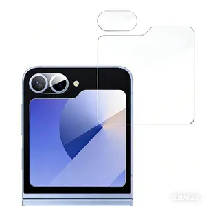 For Samsung Galaxy Z Flip 6 Outer Tempered Glass Screen Protector + Tempered Glass Camera Lens Protector 9H Hardness Easy Installation Bubble Free