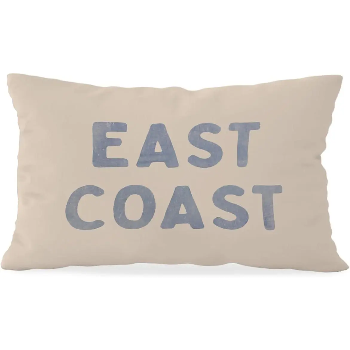 Blue Coastal Throw Pillowcase Cover 12x20, Coastal Room Decor, Blue Dorm Decor, Coastal Preppy Trendy Retro East Coast Coquette Decor for Girls Room College Sofa Couch