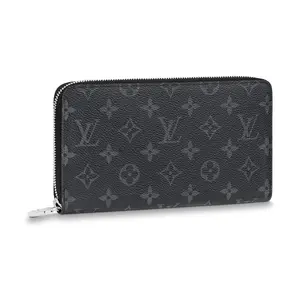 Louis Vuitton Zippy Wallet for Men, Monogram Canvas, Gray