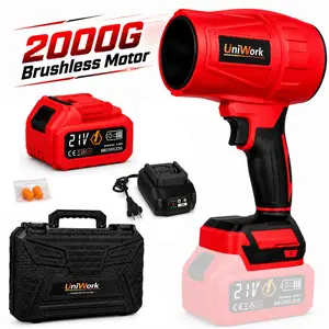 21V Cordless Brushless Blower,Turbo Jet Blower,Leaf Blower, Violent Turbo Fan, Pure Copper Motor,Car Drying After Compressed Air