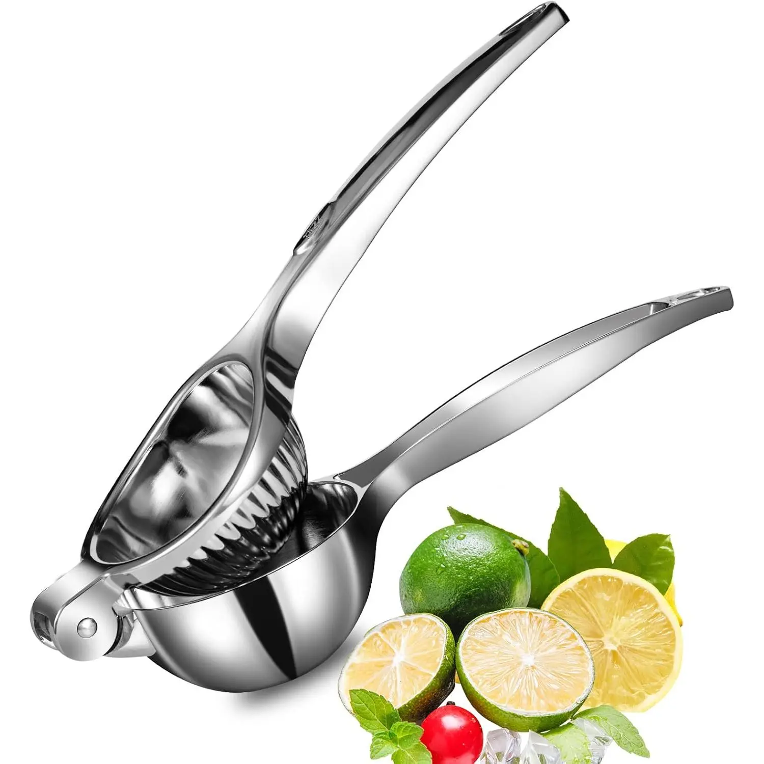 Lemon Squeezer, Large Heavy Duty Handhelp Juicer for Lemon, Metal Hand Press Citrus Juicer, Lime Squeezer Bar Tool, Manual Citrus Press