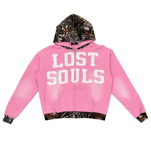 PINK CAMO BEING ALONE INSPIRED ME ZIPUP