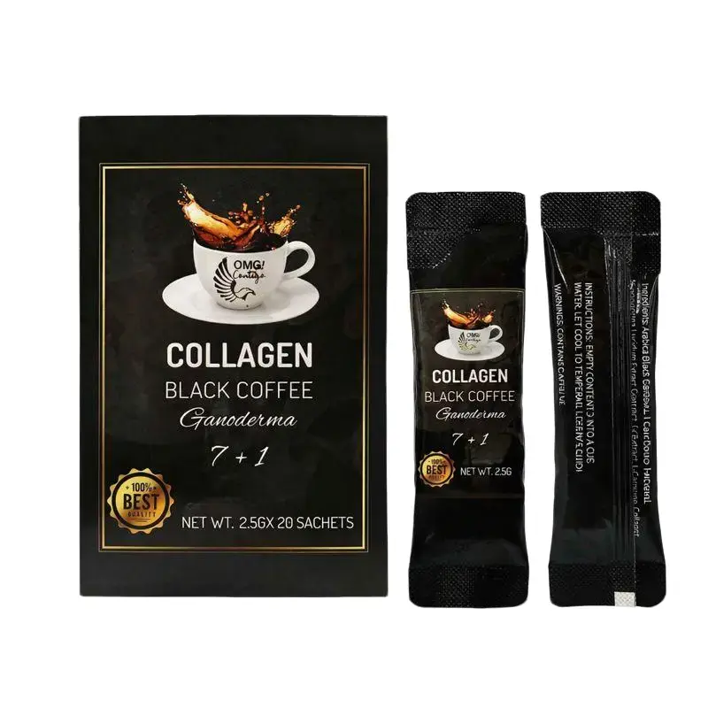Collagen Black Coffee with Ganoderma Tea (20 satchels) Natural Flavor