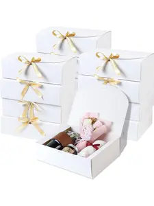 20/1pcs Luxury Bow Ribbon Gift Boxes, Lipstick Cosmetic Containers for Birthday Gifts & Souvenir Presents，