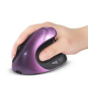 BTS-908 Hot Selling Rechargeable Vertical Mice Ergonomic Wireless Mouse 2.4G USB Receiver 1600 Adjustable DPI 6 Buttons Wireless Gaming Mouse