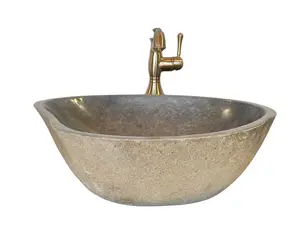 River Rock Natural Stone Vessel Sink Rock Sink
