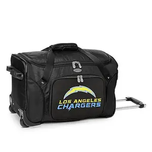 Football Fan Shop Officially Licensed NFL Los Angeles Chargers 22" Wheeled Duffel Bag