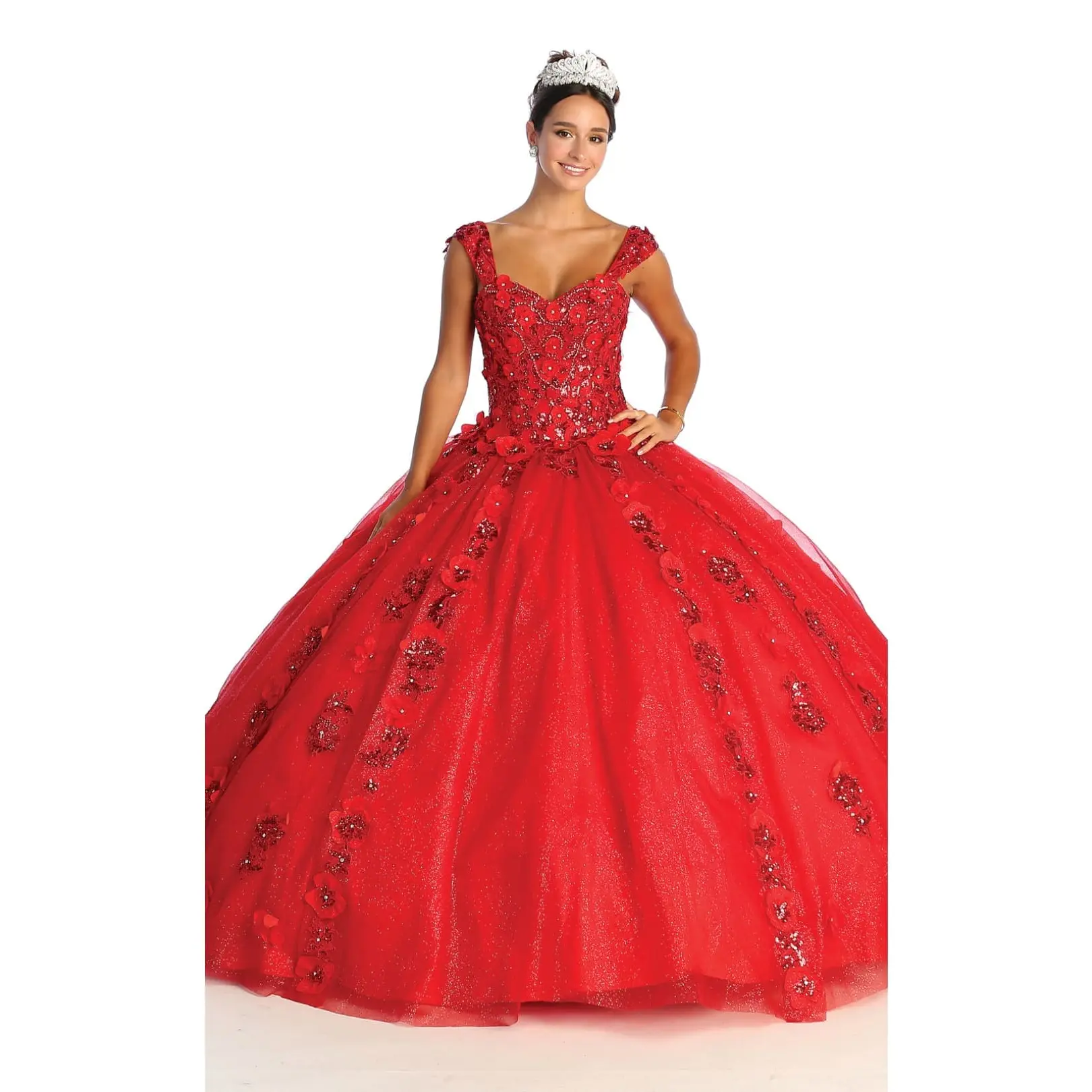 Sweet 16 Birthday Party Dress in Red Style LK171 Ball Gown