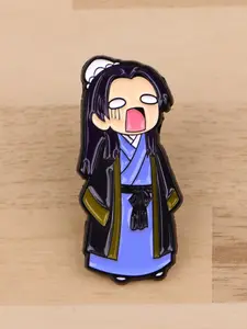 Classic Japanese Anime Enamel Brooch, Fashion Zinc Alloy Cartoon Character Badge, Perfect Gift for Her, Unisex Jewelry Accessory